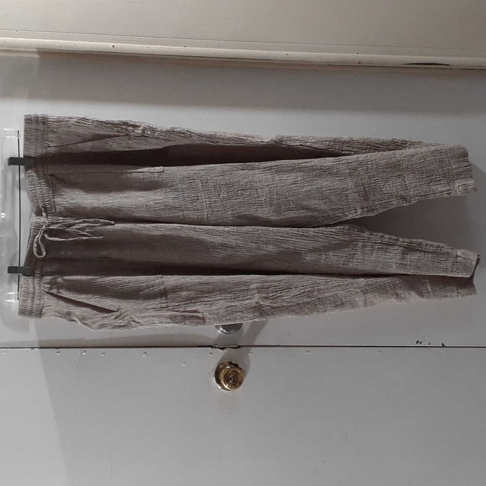 Pure Jill Linen Blend Cropped Pants